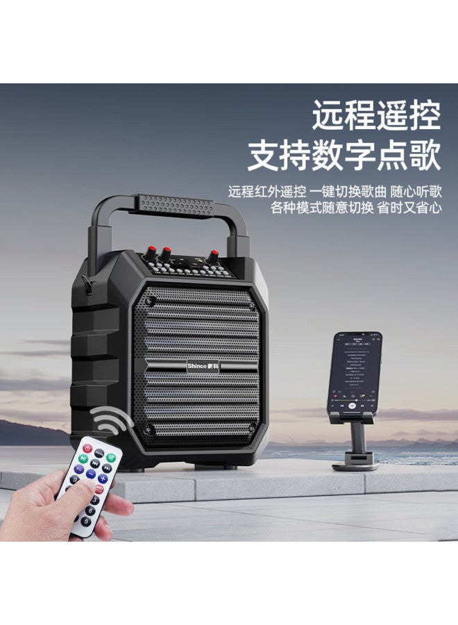 SHINCO Wireless Bluetooth Speaker Outdoor High Volume Portable Square Dance High Power Audio Singing Microphone - Image 5