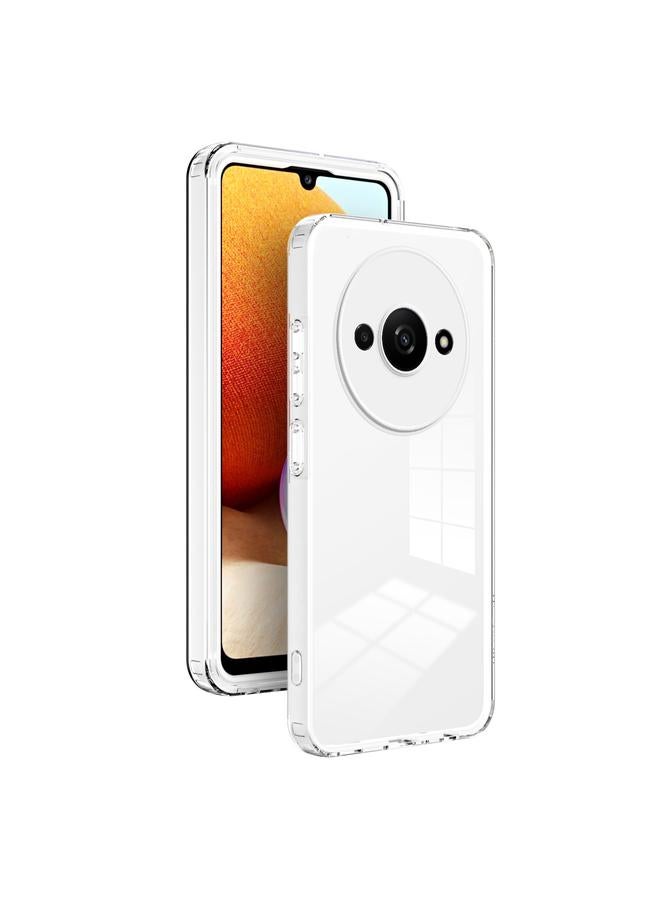 Case For Xiaomi Redmi A3 3 in 1 Clear TPU Color PC Frame Phone Case