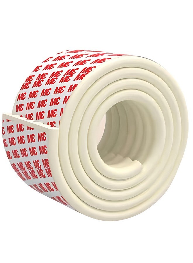 KidDough Baby Proofing Flat Edge Protector - 2 Mtrs Safety Strip, Furniture Edge Protector, Adjustable Dense Edge Guard For Kids Safety, High Shock Absorbant Edge Protector, Baby Safety Products,White - Image 1