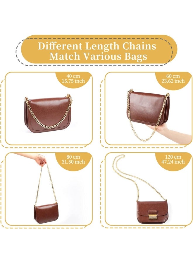 Wancala 120cm Gold Metal Handbag Chain Replacement Straps with Lobster Clasp for Purse, Wallet, Clutch, Crossbody, Shoulder Bag (Modern Style)  - Image 3