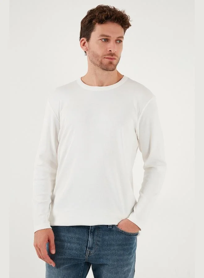 Buratti  Buratti Cotton Slim Fit Crew Neck Basic Sweat Men's SWEAT 59050741 for Men | Best Price UAE