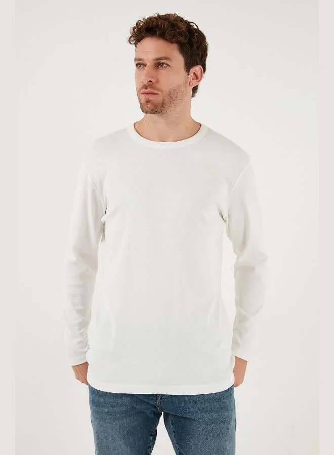 Buratti  Buratti Cotton Slim Fit Crew Neck Basic Sweat Men's SWEAT 59050741 for Men | Best Price UAE