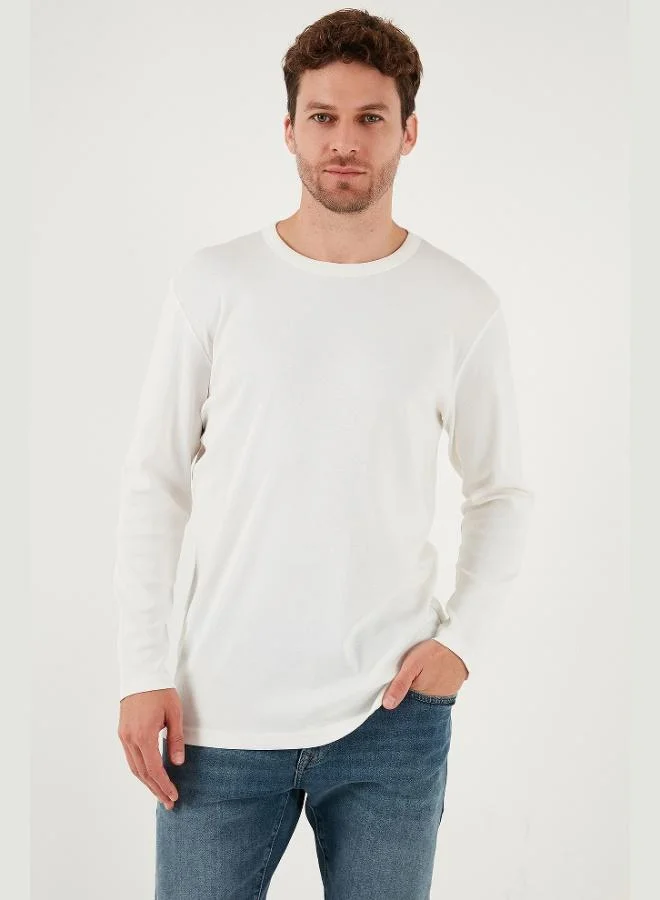 Buratti Cotton Slim Fit Crew Neck Basic Sweat Men's SWEAT 59050741