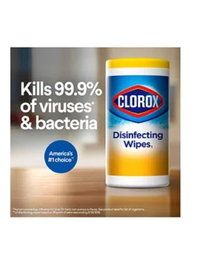 Clorox Citrus Blend Disinfecting Cleaning Wipes - 2 Packs x 35 Wipes, 70 Counts 516grams - Image 2
