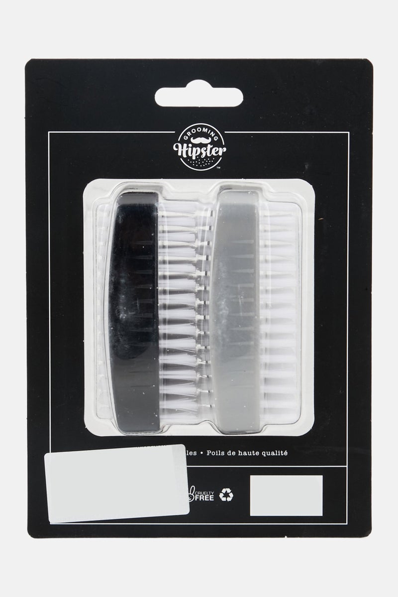 Grooming Hipster 2 Pieces Double Sided Nail Brush, Multicolor  - Image 2