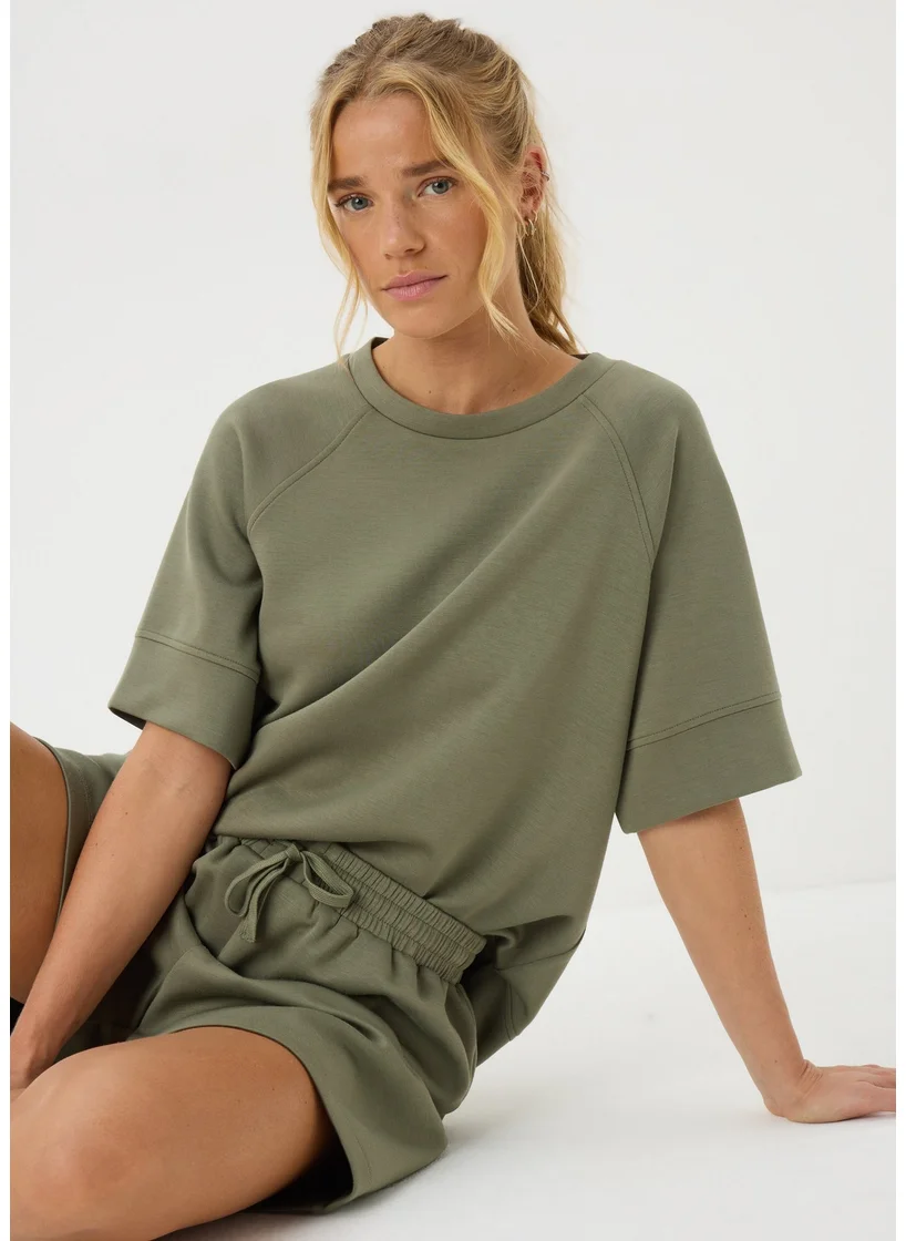 Matalan Khaki Super Soft Co Ord T-Shirt