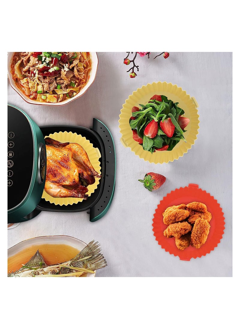 Generic - Air Fryer Silicone Mold Reusable Non-Stick Plates & Accessories Round Pot Tray Cooking Pan - Image 1