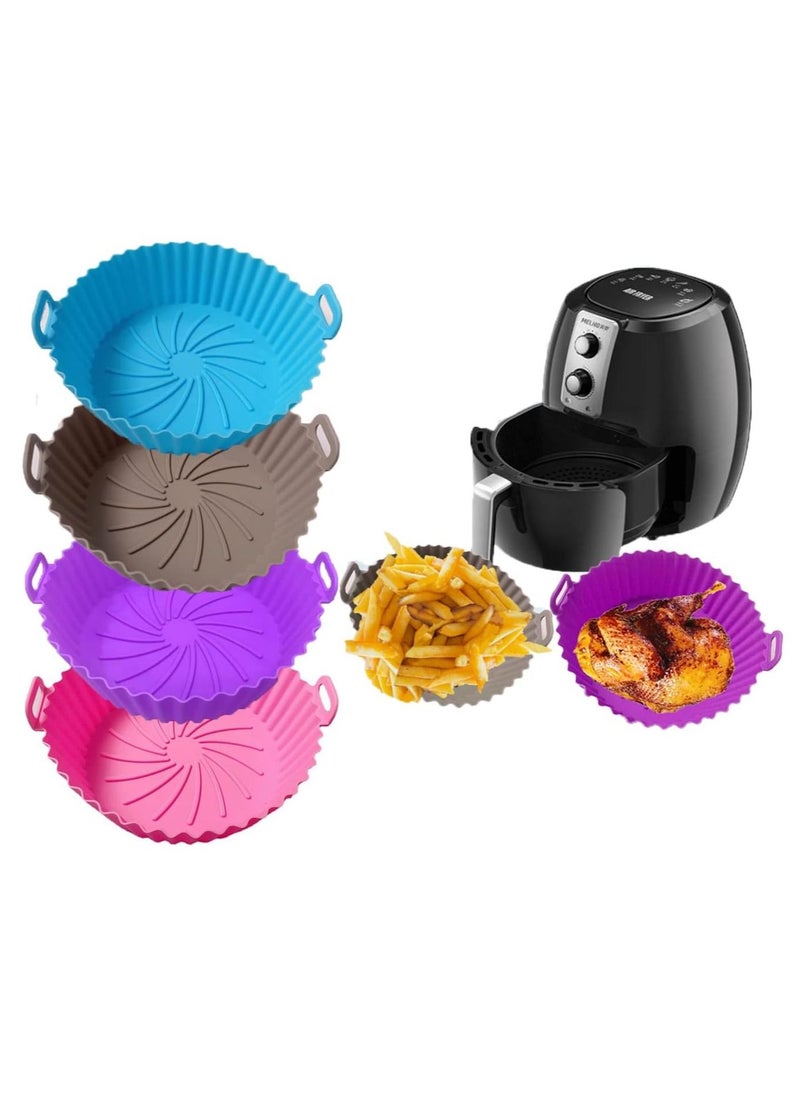 Generic - Air Fryer Silicone Mold Reusable Non-Stick Plates & Accessories Round Pot Tray Cooking Pan - Image 1