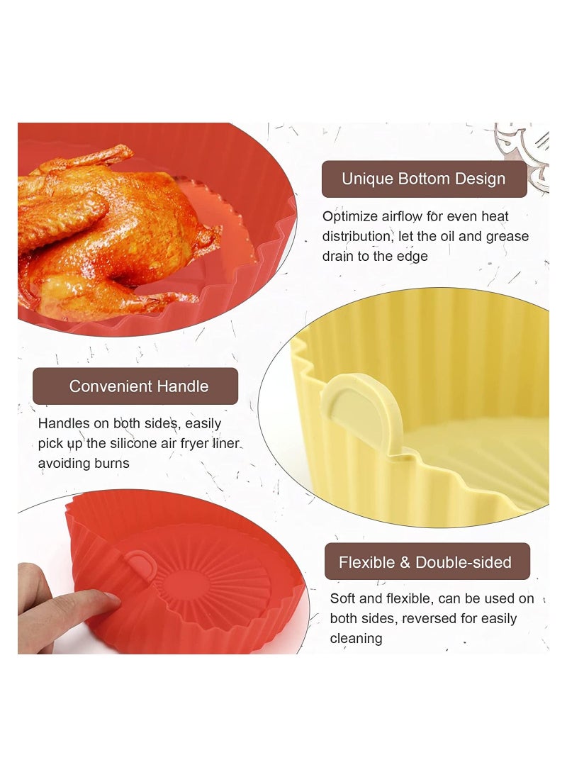 Generic - Air Fryer Silicone Mold Reusable Non-Stick Plates & Accessories Round Pot Tray Cooking Pan - Image 1
