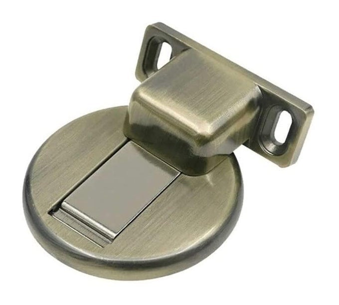 MAGNETIC DOOR STOPPER FLOOR DOOR STOPPER MAGNETIC HEAVY DUTY DOOR HOLDER TO KEEP DOORS OPEN WITH 3M SELF ADHESIVE AND HIDDEN SCREW MOUNT