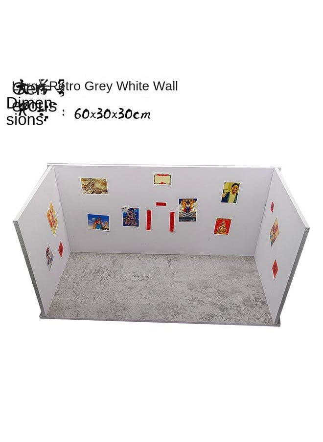 Bluejw - Stall Small Kitchen Background Wall Mini Small Kitchen Background Board Wholesale Play House Bezel Toy Accessories - Image 1