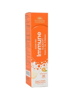 Sunshine Nutrition Immune Effervescent Support with Vitamin C Zinc and Selenium Tablet 20S