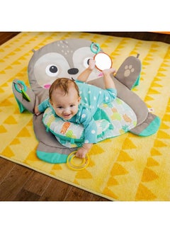Bright Starts Bright Starts Tummy Time Prop & Play Baby Activity Mat with Support Pillow & Taggies - Sloth 36 x 32.5 in., Age Newborn+  - Image 5
