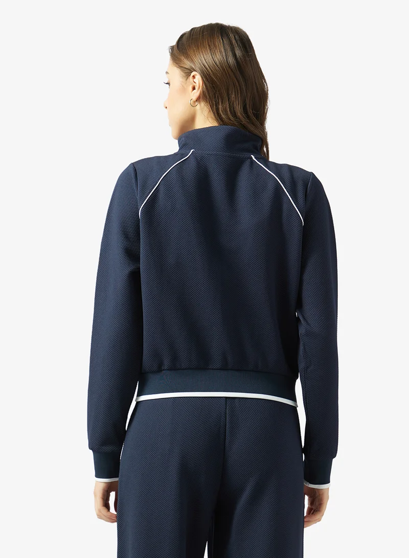 جس Zip Through Knit Sweatshirt