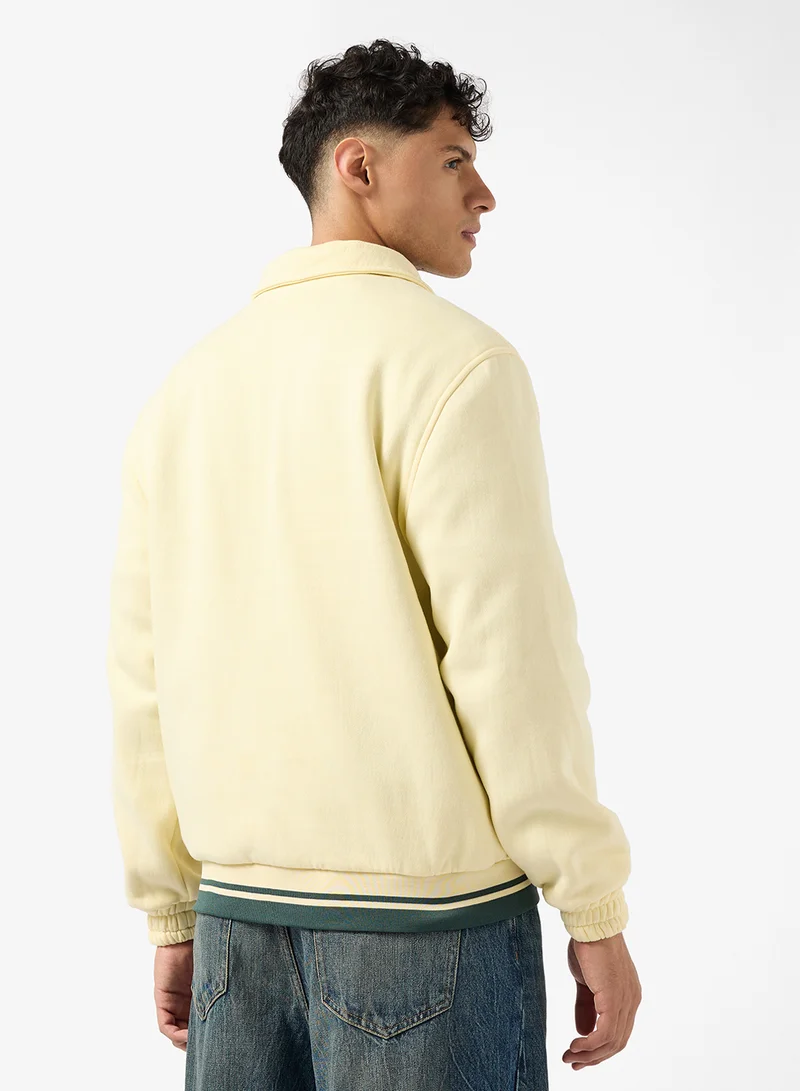 سفنتي فايف Graphic Print Varsity Jacket