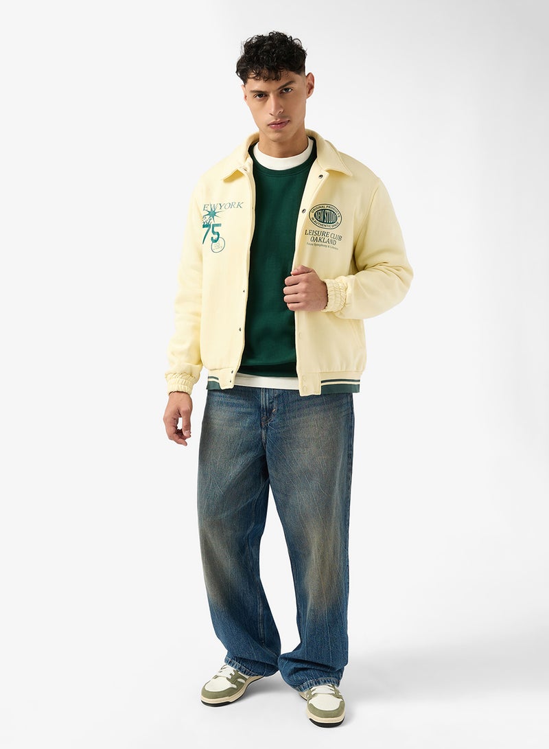 سفنتي فايف جاكيت فارستي بطبعة جرافيك - Image 4