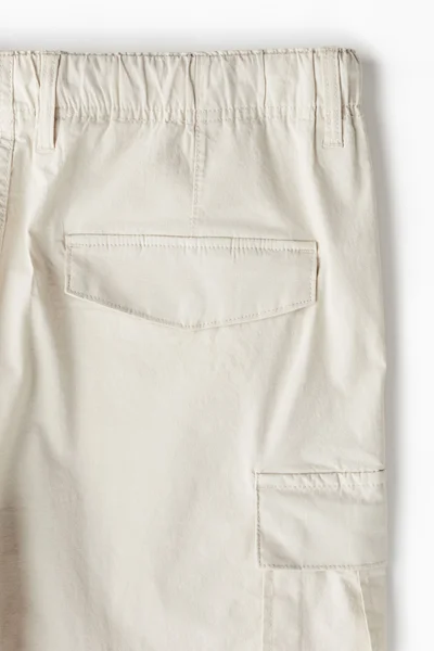H&M Regular Fit Ripstop Cargo Trousers