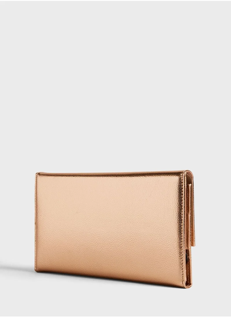 Ted Baker Rayya Metallic Travel Wallet