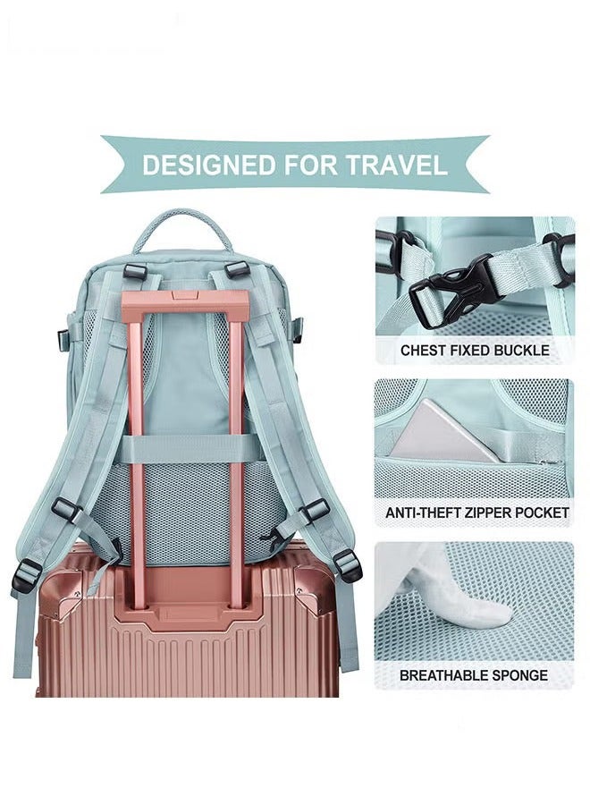 Canway Travel Backpack for Men Women Carry On Backpack with USB Charging Port Shoe Compartment 15.6 Inch Laptop Backpack Flight Approved College School Bag Casual Daypack for Weekender Business Hiking - Image 4