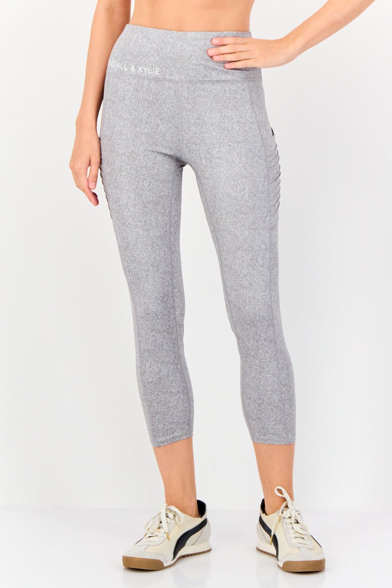 KENDALL + KYLIE Women Sportswear Fit Training Leggings, Grey - Image 1