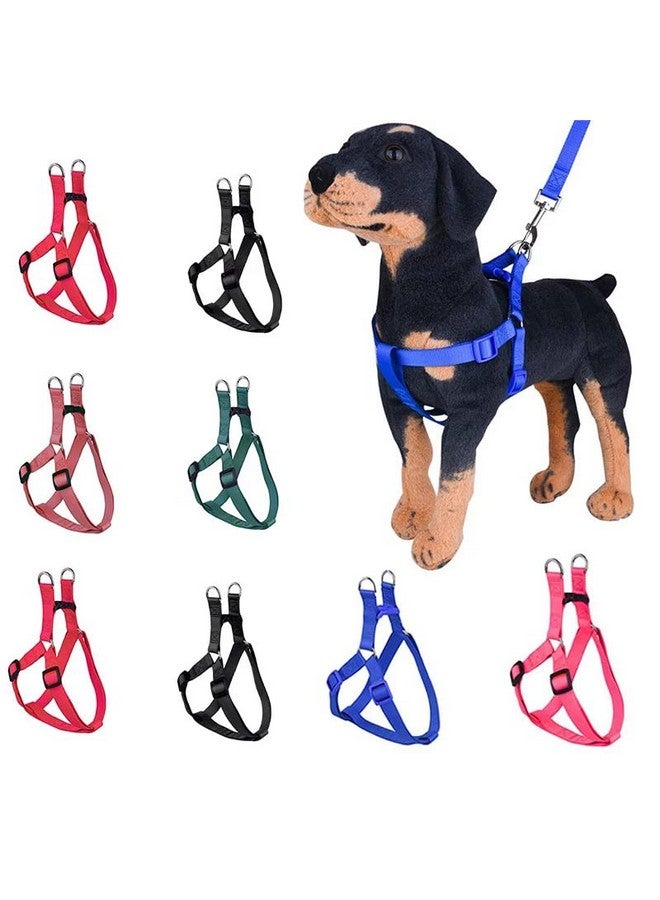 15 Mm Nylon Leash With Harness 0.5 Inch Adjustable Nylon Harness Set Suitable For Training/Walking Small Breed Dog And Puppies (Blue) - Image 5