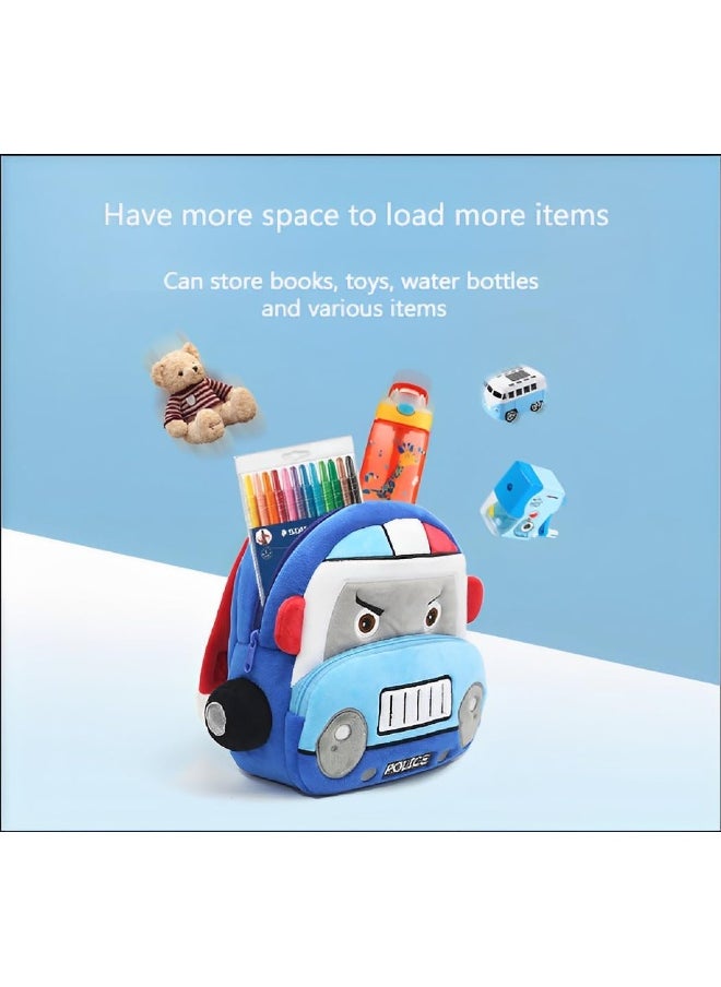 The Little Lookers THE LITTLE LOOKERS Preschool Kids School Bags Cute Soft Plush Baby Backpack for Baby Boys, Baby Girls (Fire Engine)  - Image 5