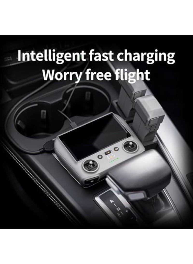 SYOSI 2-in-1 Battery Car Charger for DJI Mini 3 Pro Drone - Quick Charge Adapter for Batteries & Remote Controller, Support Batteries & Remote Controller Charging Together, for DJI Mini 3 Pro Drone - Image 5