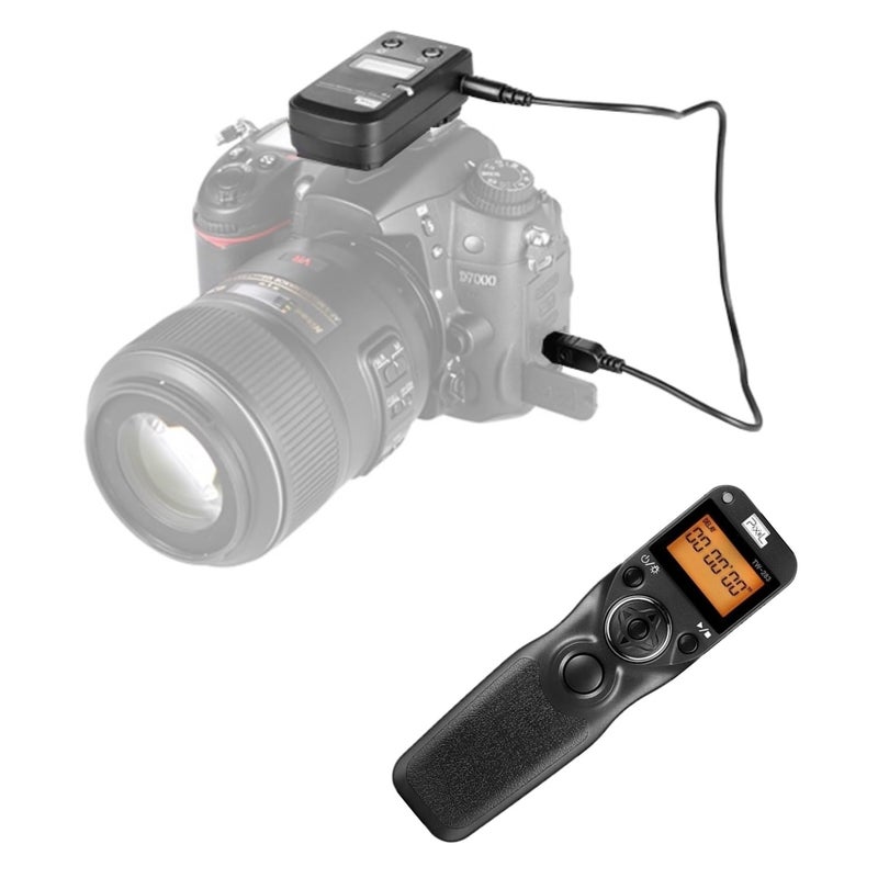 Pixel Timer Shutter Release Remote Control TW283-DC2 Remote Release for Nikon Z7 Z7II Z6 Z6II Z5 D5600 D3300 D5000 D5100 D5200 D5300 D5500 D90 D7000 D7100 D7200 D7500 D780 D610 D750 P7700 P7800 - Image 1
