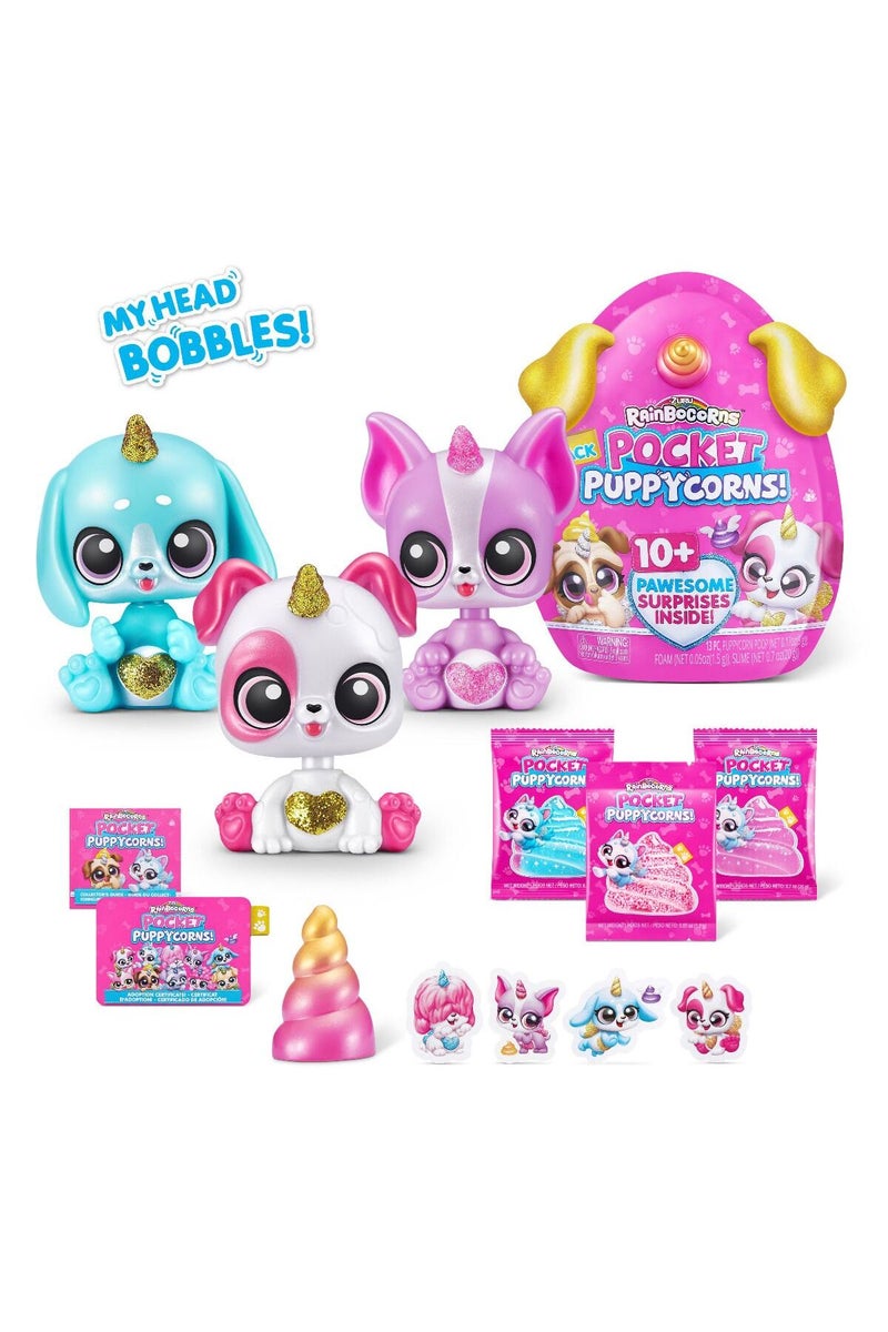 Rainbocorns Pocket Puppycorns Surprise Bobble Head Large Series 1 - Image 2