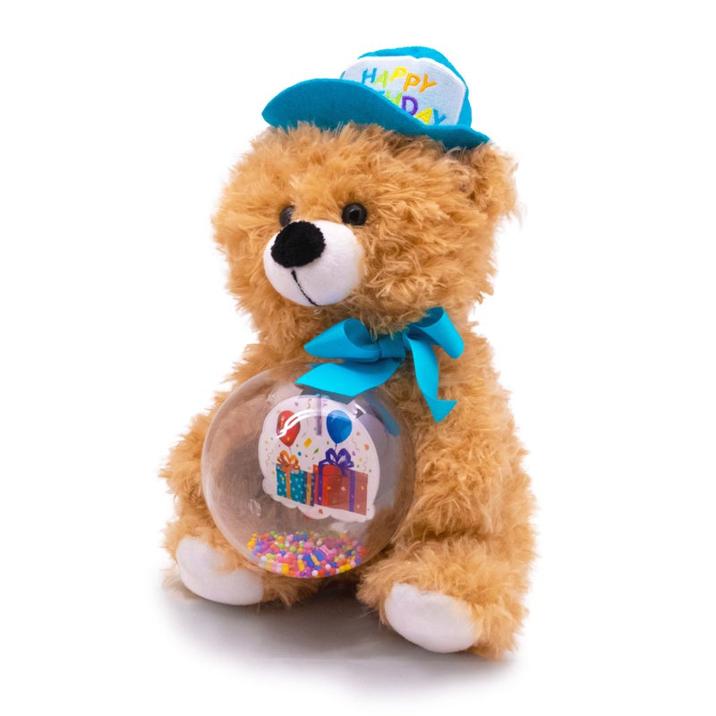 Cuddle Barn - Birthday Buddy Benson | Animated Stuffed Animal Teddy Bear Plush Toy Lights Up and Bops to Happy Birthday, 13" - Image 5