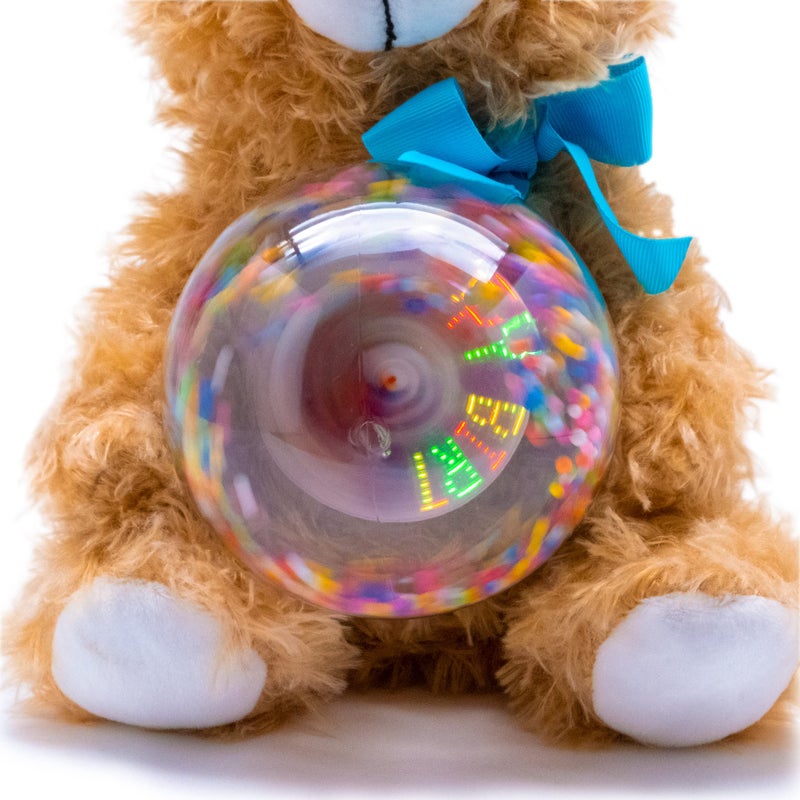Cuddle Barn - Birthday Buddy Benson | Animated Stuffed Animal Teddy Bear Plush Toy Lights Up and Bops to Happy Birthday, 13" - Image 2