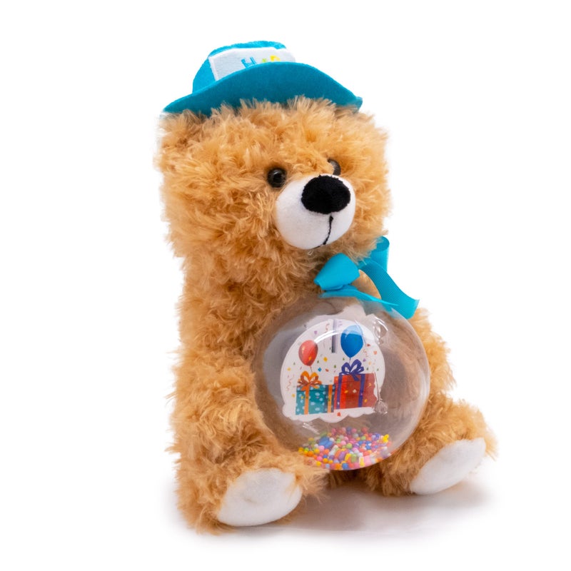 Cuddle Barn - Birthday Buddy Benson | Animated Stuffed Animal Teddy Bear Plush Toy Lights Up and Bops to Happy Birthday, 13" - Image 4