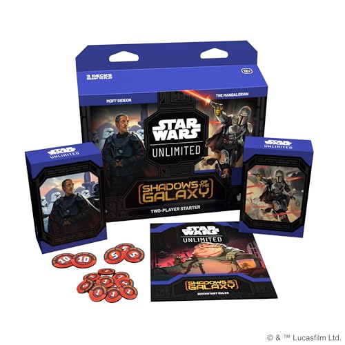 Asmodee Star Wars: Unlimited TCG Shadows of The Galaxy Starter Set - Master The Galaxy! Fast-Paced Trading Card Game for Kids and Adults, Ages 12+, 2 Players, 20 Minute Playtime - Image 2