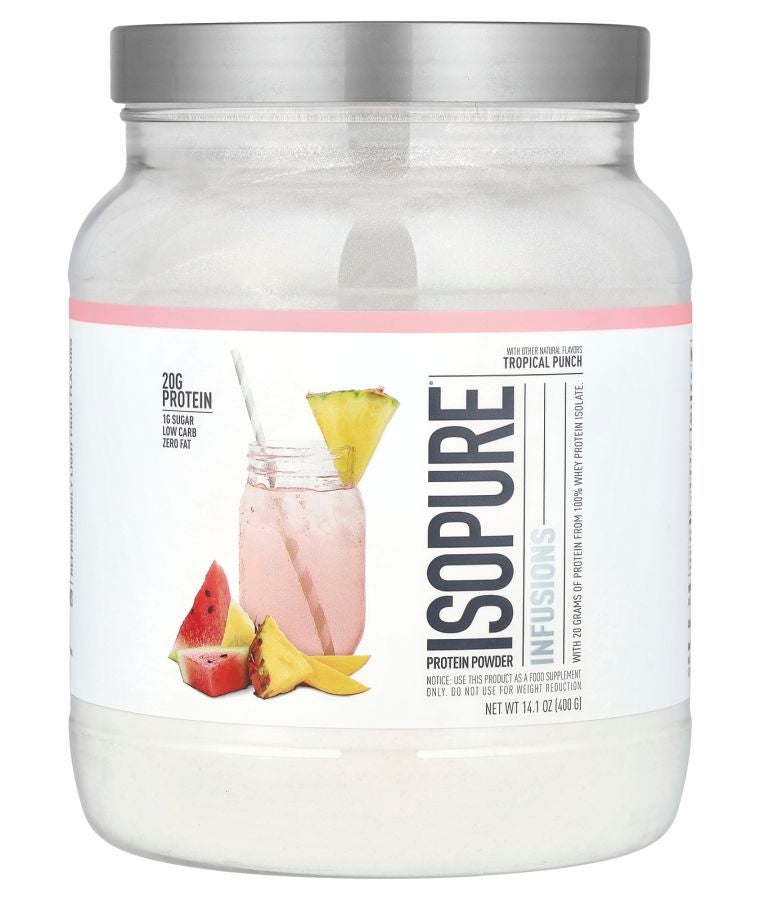 Isopure Infusions Protein Powder Tropical Punch 14.1 oz (400 g)
