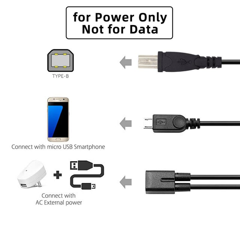تشينيانغ كابل شحن متعدد الوصلات من نوع USB C Splitter، كابل تمديد من نوع USB C (مناظرة واحدة إلى ذكورتين أو منفذ Micro USB) يدعم شحن جهازين في نفس الوقت، طول الكابل: 0.98 قدم (0.3 متر). - Image 2