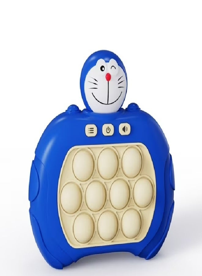 Doraemon Quick Push Game Toys Handheld Fast Speed Push Game for Boys Girls 3-12, Fidget Game Toys Sensory Toys for Teens and Adults, Push Bubble Light up Puzzle Game for Autistic Children Gifts
