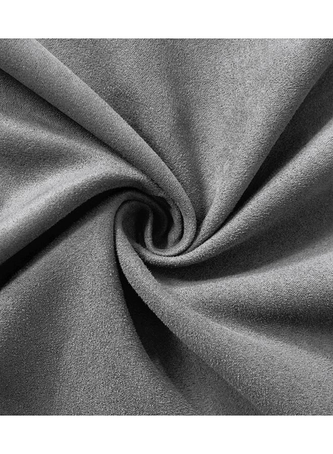 Fancy Homi أغطية وسائد زخرفية رمادية داكنة فاخرة 2 عبوة 18"x18"، ديكور منزلي حديث على طراز المزرعة، غطاء وسادة مربع ناعم للغاية من جلد الغزال الصناعي للكنبة أو السرير 45x45 سم - Image 5