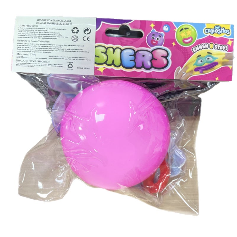 Creative Dog Face Changing Squeeze Ball Stress Relief Toy for Kids (TPR Soft Rubber) - Image 3