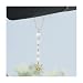 SHMZK Sun Hanging Car Charm Rear View Mirror Cute Boho Dangling Sun Car Decor Hanging Ornament Handmade Healing Natural Crystals Stones Sun Catcher Mirror Pendant for Women Men White - Image 2