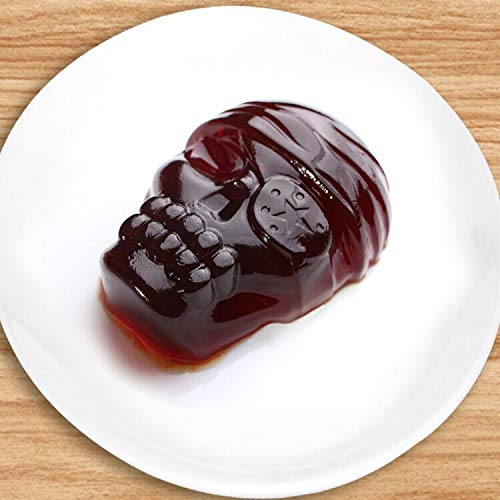 Webake Skull Cake Pan Silicone Gelatin Cakelet Mold Skull Pizza Tin Baking Pan - Image 3