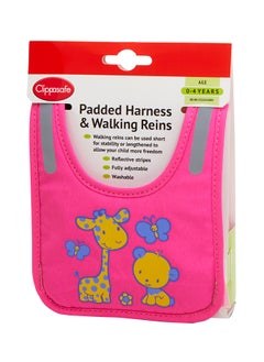 Clippasafe Padded Harness And Reins - Giraffe Bear Motif  - Image 1