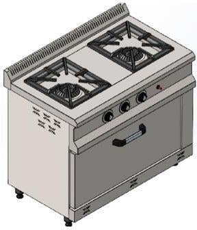 CSA Inox Karacasan Industrial 2+1 LPG Cylinder 2 Liter Range Cooker 