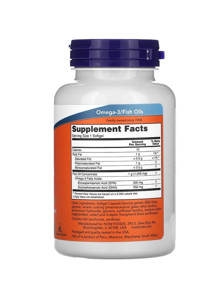 now NOW Foods Ultra Omega-3 Fish Oil 90 Softgels  - Image 2