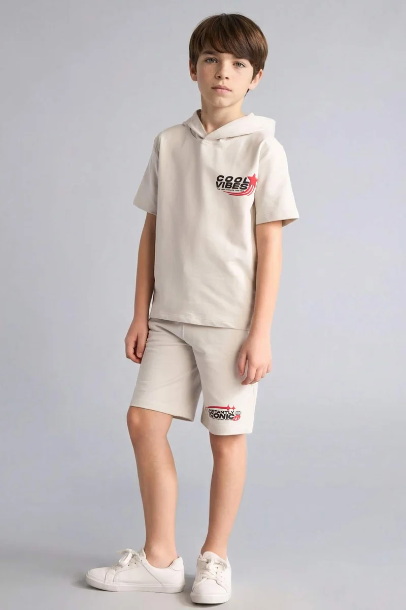 DeFacto Boy Sweatshirt Fabric 2 Piece Set