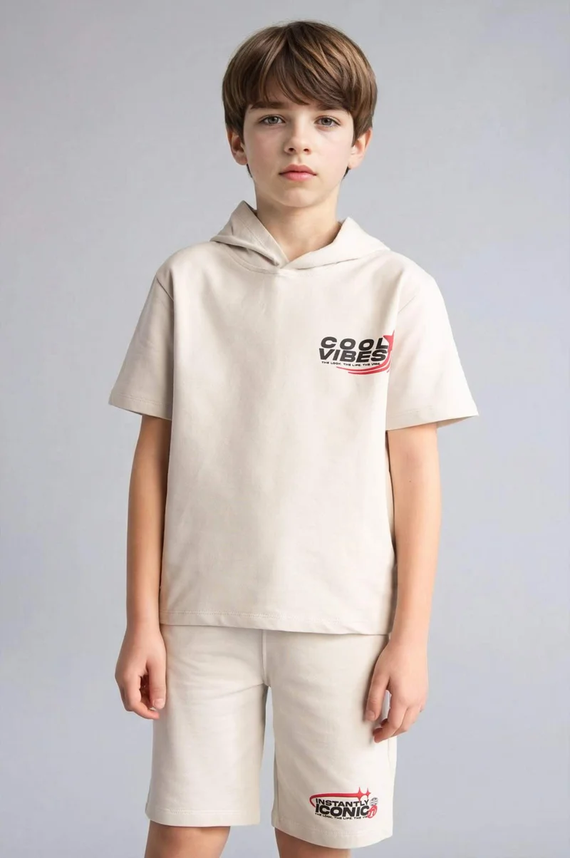 ديفاكتو Boy Sweatshirt Fabric 2 Piece Set