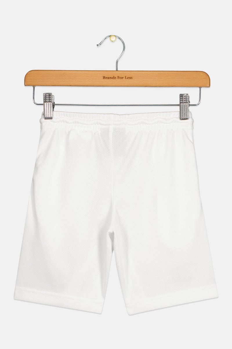 Nike 3Brand by Russell Wilson Kids Boy Embroidered Logo Outdoor Shorts, White - Image 2