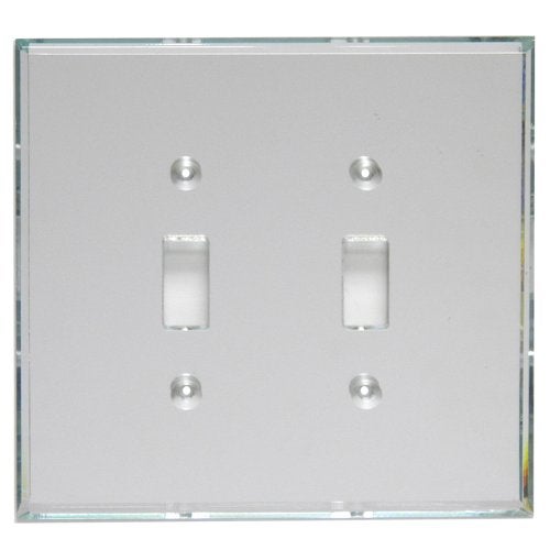 Mirart GlassAlike® Double Toggle/Switch | Premium 3/16" Thick Acrylic Mirror Wall Plate Cover with Gasket/Frame for Flush Mount | Oversized 5¼" x 5¼" | Looks Like Glass Mirror Only Better - Image 5