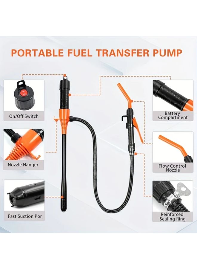 Universal Portable Battery Powered Fuel Transfer Pump With Oil Absorber Big Gun Blue Efficient Diesel Gasoline Siphon - Image 3