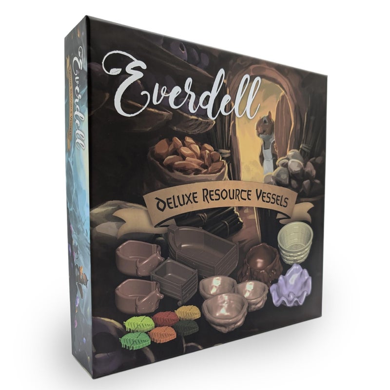Starling Games Everdell Deluxe Resource Vessels 2Nd Edition | Themed Containers & Card Holders | Accessory Pack For Everdell Base Game & Expansions | Includes 10 Unique Vessels  3 Leaf Card Holders - Image 1