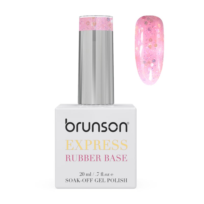brunson جل طلاء الأظافر القائم على المطاط خالي من TPO 20 مل قاعدة نقع لتعزيز قوة الأظافر طلاء جل طويل الأمد لامع خالي من الرقائق للأظافر الهشة قاعدة مطاطية مانكير روسي مانكير صالون غير مصفر - Image 1